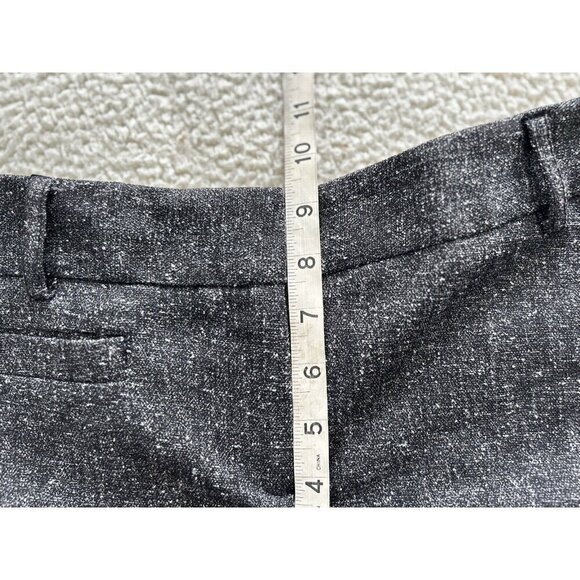 Van Heusen Studio Womens Stretch Dark Gray Tweed Straight Leg Dress Pants 2R - Picture 9 of 12